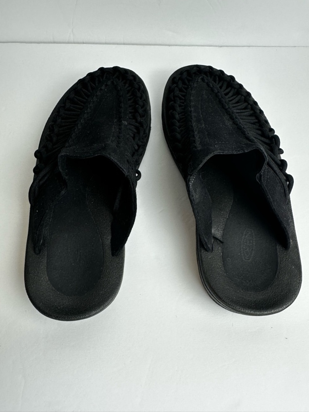 Keen Uneek Slides Women's Size 6.5 EU 37 Shoes Black Open Back Paracord Gorpcore - Picture 3 of 8